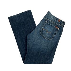 7 For All Mankind Dark Blue Relaxed Jeans Mens 36